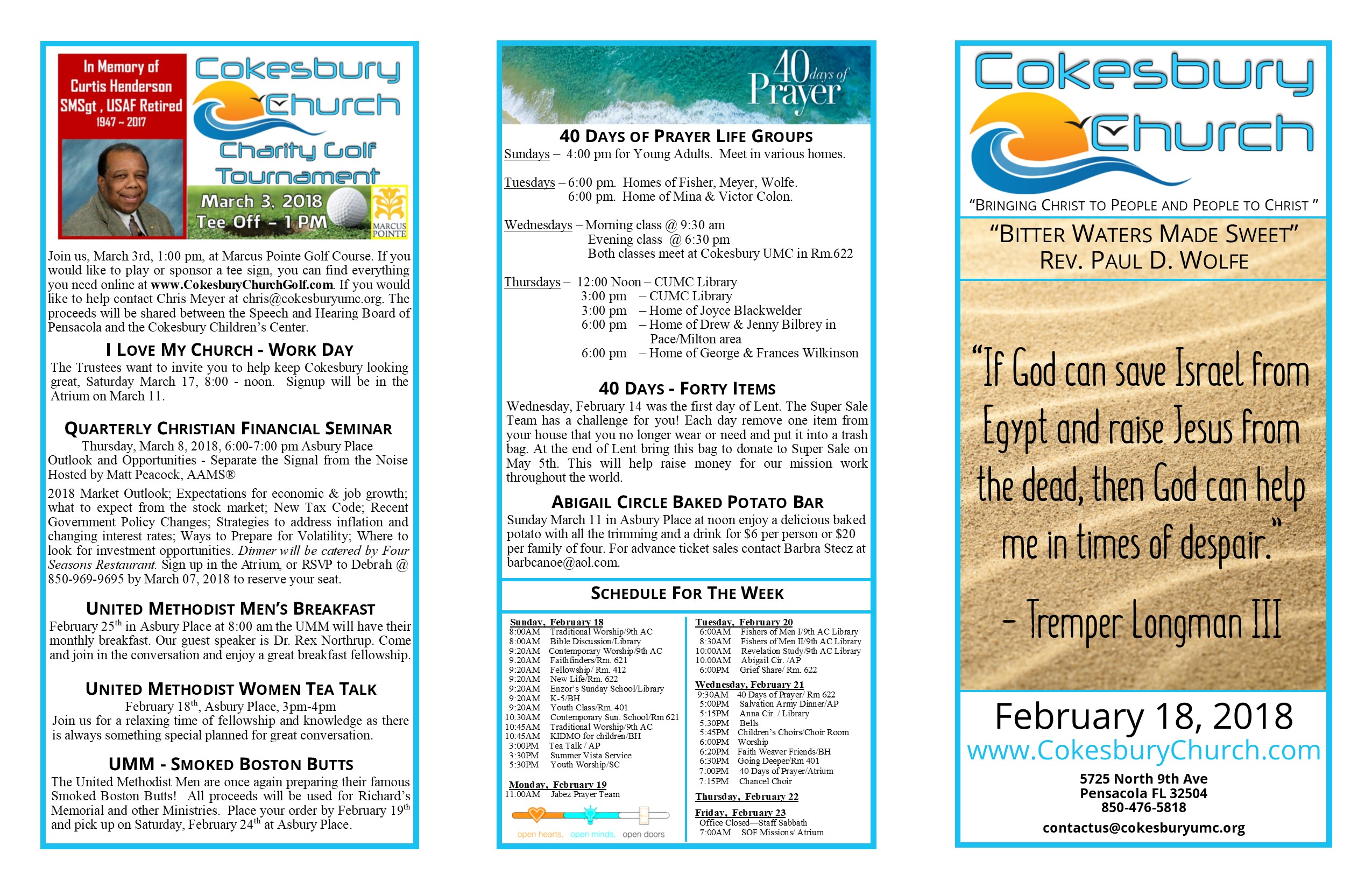 Bitter Waters Made Sweet Cokesbury Church